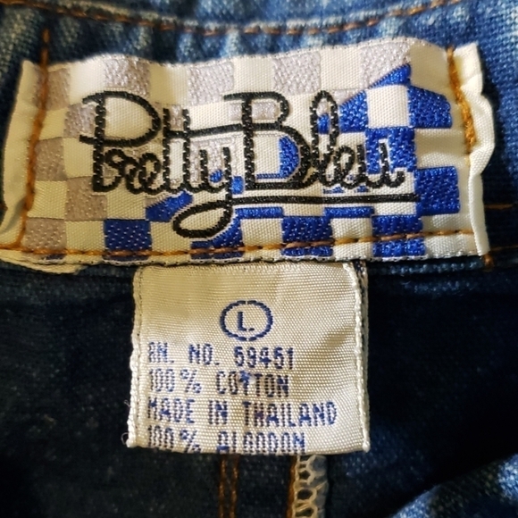 Vintage PRETTY BLEU Sequin Western Denim Shirt VGU Large Oversized - Picture 7 of 9